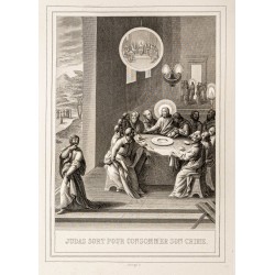 Gravure de 1853 - La trahison de Judas - 2