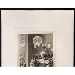 Gravure de 1853 - La trahison de Judas - 3