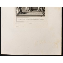 Gravure de 1853 - La trahison de Judas - 4