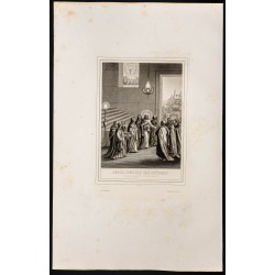 Gravure de 1853 - Jésus console ses apôtres - 1