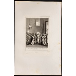 Gravure de 1853 - Discours d'adieu de Jésus - 1