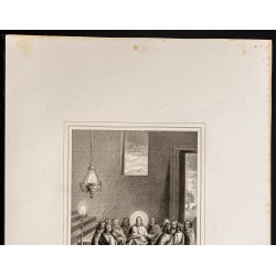 Gravure de 1853 - Discours d'adieu de Jésus - 3