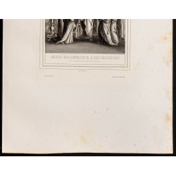 Gravure de 1853 - Discours d'adieu de Jésus - 4