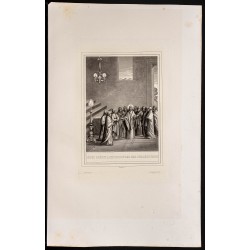 Gravure de 1853 - Discours d'adieu de Jésus - 1