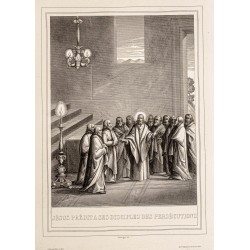 Gravure de 1853 - Discours d'adieu de Jésus - 2