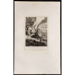 Gravure de 1853 - Agonie dans le Jardin des Oliviers - 1