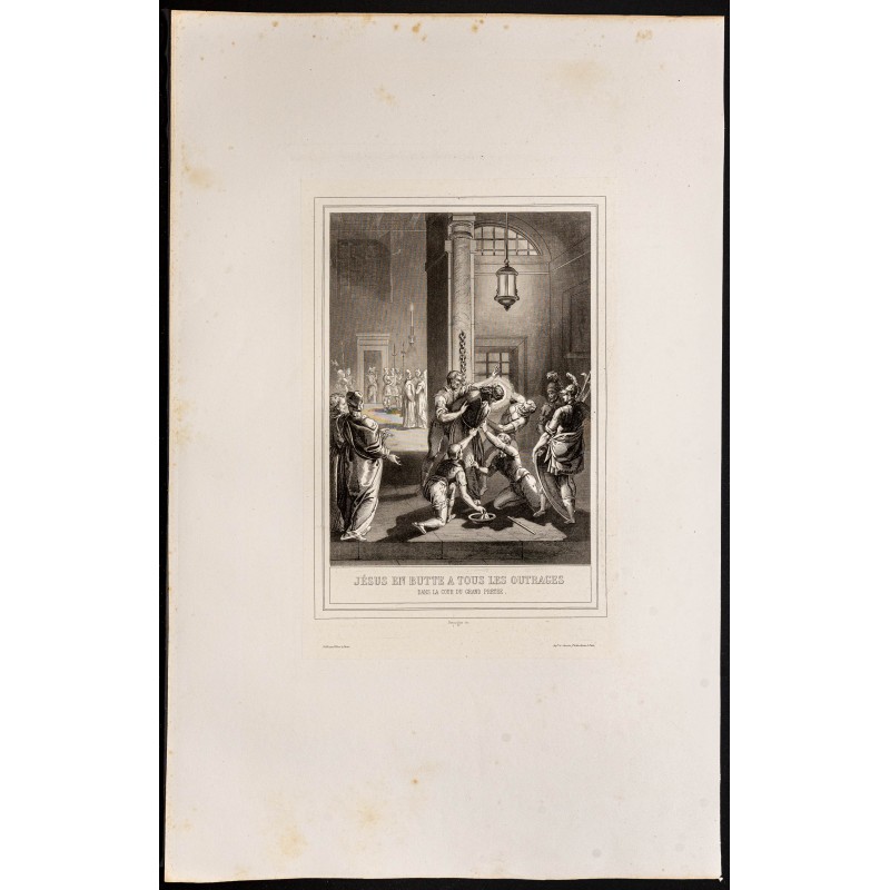 Gravure de 1853 - Cour du grand prêtre - 1