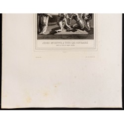 Gravure de 1853 - Cour du grand prêtre - 4