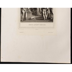 Gravure de 1853 - Jésus devant Hérode - 4