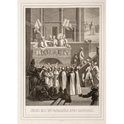 Gravure de 1853 - Jésus et Barrabas - 2