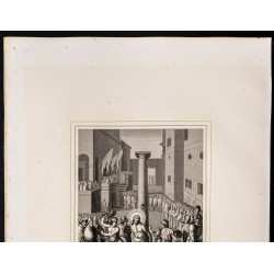 Gravure de 1853 - Flagellation de Jésus - 3
