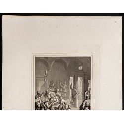Gravure de 1853 - Jésus est couronné d'épines - 3