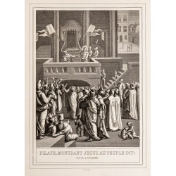 Gravure de 1853 - Pilate montrant Jésus - 2