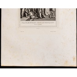 Gravure de 1853 - Pilate montrant Jésus - 4