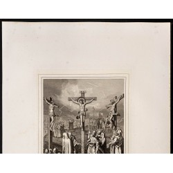 Gravure de 1853 - Jésus abreuvé de vinaigre - 3