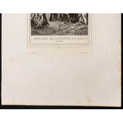 Gravure de 1853 - Jésus abreuvé de vinaigre - 4