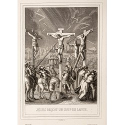 Gravure de 1853 - La transfixion - 2
