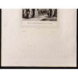 Gravure de 1853 - Descente de croix - 4