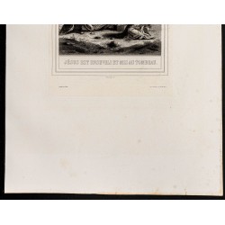 Gravure de 1853 - L'ensevelissement de Jésus - 4