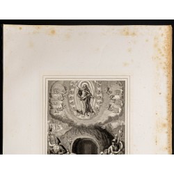 Gravure de 1853 - La résurrection de Jésus - 3