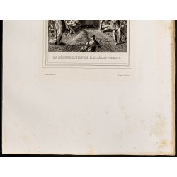 Gravure de 1853 - La résurrection de Jésus - 4