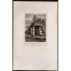 Gravure de 1853 - Les saintes femmes - 1