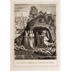 Gravure de 1853 - Les saintes femmes - 2