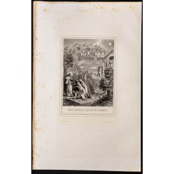 Gravure de 1853 - Jésus apparaît aux saintes femmes - 1