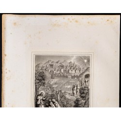 Gravure de 1853 - Jésus apparaît aux saintes femmes - 3