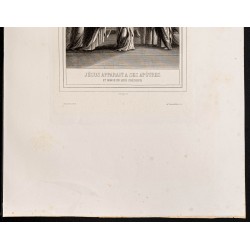 Gravure de 1853 - Jésus apparaît à ses apôtres - 4