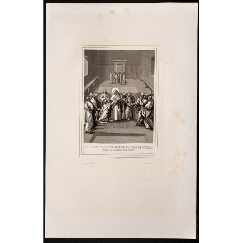 Gravure de 1853 - Apparition à Thomas - 1