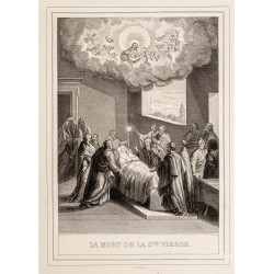 Gravure de 1853 - Mort de la sainte Vierge - 2