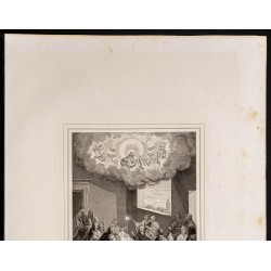 Gravure de 1853 - Mort de la sainte Vierge - 3
