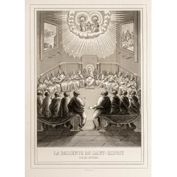 Gravure de 1853 - La Pentecôte - 2