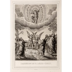 Gravure de 1853 - L'ascension - 2