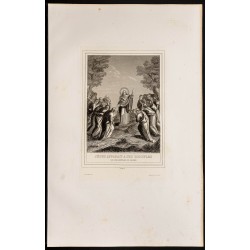 Gravure de 1853 - Jésus apparaît à ses disciples - 1
