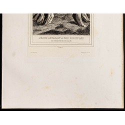 Gravure de 1853 - Jésus apparaît à ses disciples - 4