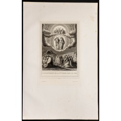 Gravure de 1853 - Couronnement de la Vierge - 1