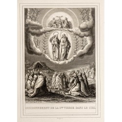 Gravure de 1853 - Couronnement de la Vierge - 2