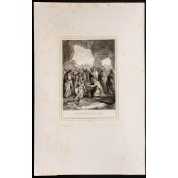 Gravure de 1853 - Résurrection de Lazare - 1