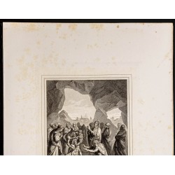Gravure de 1853 - Résurrection de Lazare - 3
