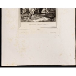 Gravure de 1853 - Résurrection de Lazare - 4