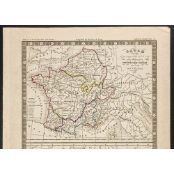 Gravure de 1850 - La gaule sous Jules César - 2