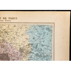 Gravure de 1889 - Paris et ses forts militaires - 3