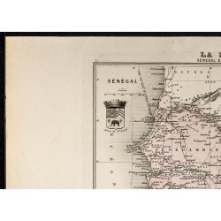 Gravure de 1889 - Sénégal et cote de Guinée - 2