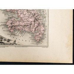 Gravure de 1889 - Martinique, Guyane et Terre Neuve - 5