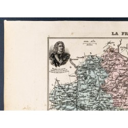 Gravure de 1889 - Département de l'Allier - 2