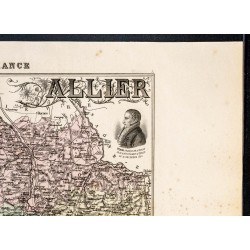 Gravure de 1889 - Département de l'Allier - 3