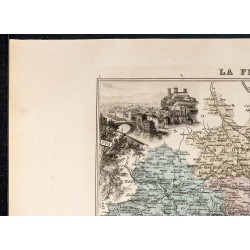 Gravure de 1889 - Département de l'Ariège - 2