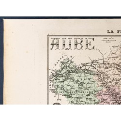 Gravure de 1889 - Département de l'Aube - 2